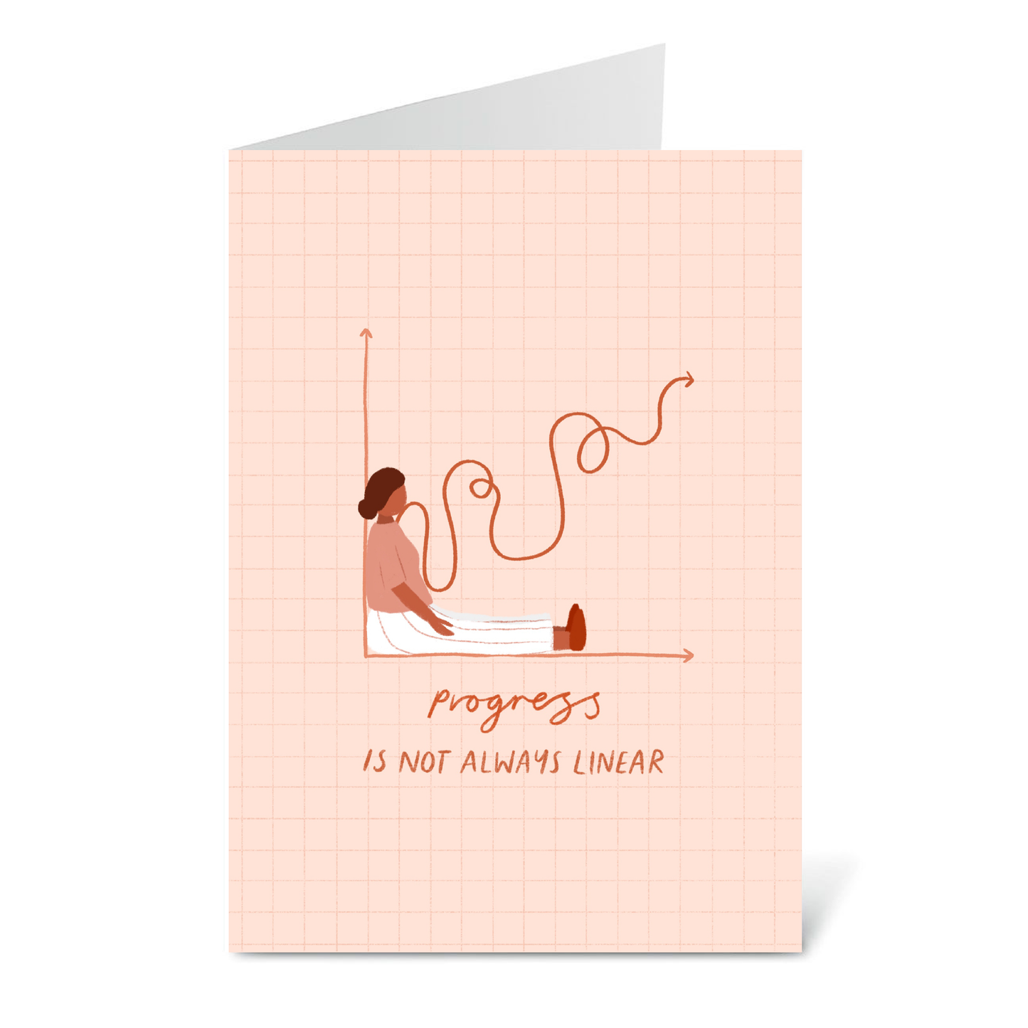 Progress Is Not Always Linear - Greetings Card